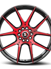 Spec-1 SP-71 Wheel 17x8 4x100 | 4x114.3 42mm Gloss Black & Red Machined                                     - SP-71178942BMR - Image 4