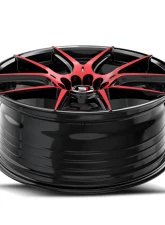 Spec-1 SP-71 Wheel 17x8 4x100 | 4x114.3 42mm Gloss Black & Red Machined                                     - SP-71178942BMR - Image 4