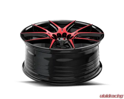 Spec-1 SP-71 Wheel 17x8 4x100 | 4x114.3 42mm Gloss Black & Red Machined - SP-71178942BMR