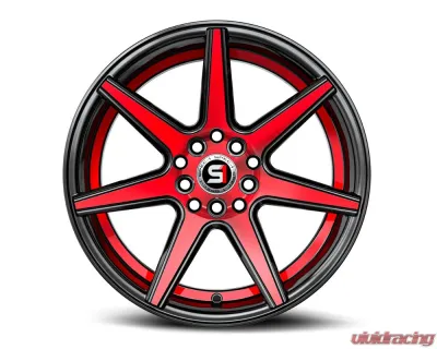 Spec-1 SP-73 Wheel 18x8 4x100 | 4x114.3 38mm Gloss Black Red Machined & Undercut - SP-73188938BMRU