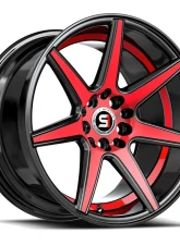 Spec-1 SP-73 Wheel 18x8 4x100 | 4x114.3 38mm Gloss Black Red Machined & Undercut                                     - SP-73188938BMRU - Image 2