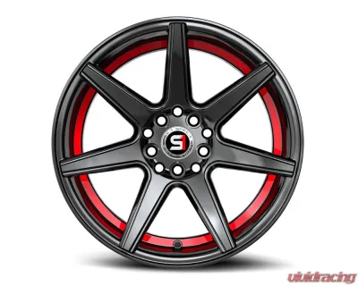 Spec-1 SP-73 Wheel 17x7.5 5x105 | 5x114.3 42mm Gloss Black & Red Undercut - SP-7317752842GBRU