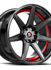 Spec-1 SP-73 Wheel 17x7.5 5x105 | 5x114.3 42mm Gloss Black & Red Undercut                                     - SP-7317752842GBRU - Image 2