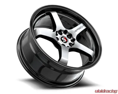 Spec-1 SPT-31 Wheel 20x10.5 4x 5x Blank 22mm Gloss Black & Machined - SPT-3120105BL22BM