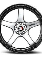 Spec-1 SPT-31 Wheel 20x10.5 4x 5x Blank 22mm Gloss Black & Machined                                     - SPT-3120105BL22BM - Image 4