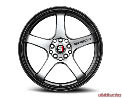 Spec-1 SPT-31 Wheel 20x10.5 4x 5x Blank 22mm Gloss Black & Machined - SPT-3120105BL22BM