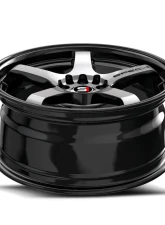 Spec-1 SPT-31 Wheel 20x10.5 4x 5x Blank 22mm Gloss Black & Machined                                     - SPT-3120105BL22BM - Image 4