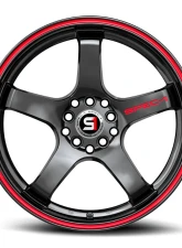 Spec-1 SPT-31 Wheel 18x8.5 4x100 | 4x114.3 38mm Gloss Black & Red Line                                     - SPT-311885938GBRL - Image 4