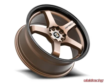 Spec-1 SPT-31 Wheel 17x7.5 5x100 | 5x114.3 42mm Matte Bronze & Black Lip - SPT-3117752342MZBL