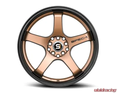 Spec-1 SPT-31 Wheel 17x7.5 5x100 | 5x114.3 42mm Matte Bronze & Black Lip - SPT-3117752342MZBL