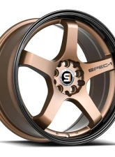 Spec-1 SPT-31 Wheel 17x7.5 5x100 | 5x114.3 42mm Matte Bronze & Black Lip                                     - SPT-3117752342MZBL - Image 2