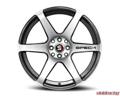 Spec-1 SPT-32 Wheel 17x8 4x100 | 4x114.3 42mm Gloss Black & Machined - SPT-32178942BM
