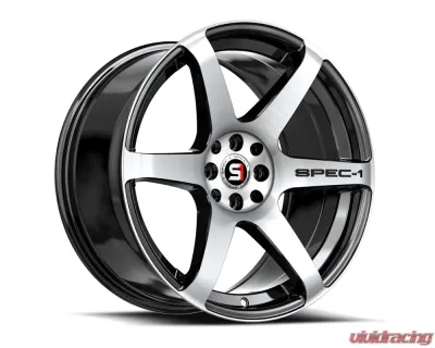 Spec-1 SPT-32 Wheel 17x8 4x100 | 4x114.3 42mm Gloss Black & Machined - SPT-32178942BM