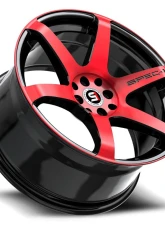 Spec-1 SPT-32 Wheel 18x8 4x100 | 4x114.3 34mm Gloss Black & Red Machined                                     - SPT-32188934BMR - Image 3