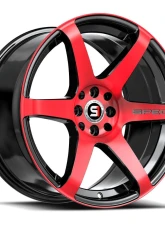 Spec-1 SPT-32 Wheel 18x8 4x100 | 4x114.3 34mm Gloss Black & Red Machined                                     - SPT-32188934BMR - Image 2