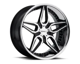 Spec-1 SSL-301 Wheel 22x9 Blank 15mm Matte Black w/ Chrome Lip