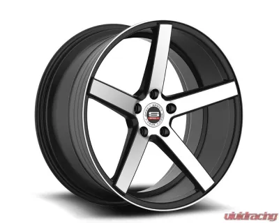 Spec-1 SP-36 Wheel 20x8.5 5x114.3 38mm Gloss Black & Machined - SP3620851638GBM