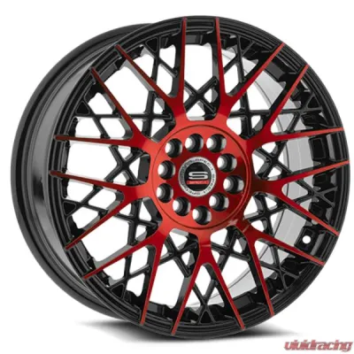 Spec-1 SP-53 Wheel 17x7.5 4x100 | 4x114.3 42mm Gloss Black & Red Machined - SP-531775942BMR