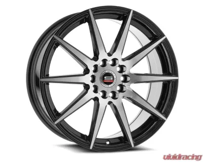 Spec-1 SP-51 Wheel 17x7.5 5x105|5x114.3 42mm Gloss Black & Machined - SP-5117752842BM