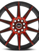 Spec-1 SP-51 Wheel 18x8 4x100|4x114.3 38mm Gloss Black & Red Machined                                     - SP-511880938BMR - Image 2