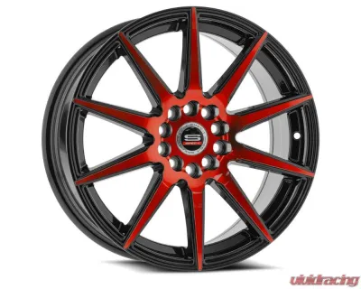 Spec-1 SP-51 Wheel 18x8 4x100|4x114.3 38mm Gloss Black & Red Machined - SP-511880938BMR