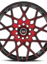 Spec-1 SP-52 Wheel 18x8 4x100|4x114.3 38mm Gloss Black & Red Machined                                     - SP-521880938BMR - Image 2