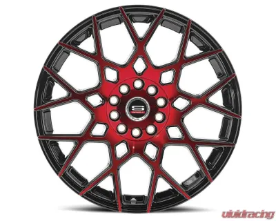 Spec-1 SP-52 Wheel 18x8 4x100|4x114.3 38mm Gloss Black & Red Machined - SP-521880938BMR
