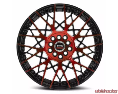 Spec-1 SP-53 Wheel 18x8 4x100|4x114.3 38mm Gloss Black & Red Machined - SP-531880938BMR
