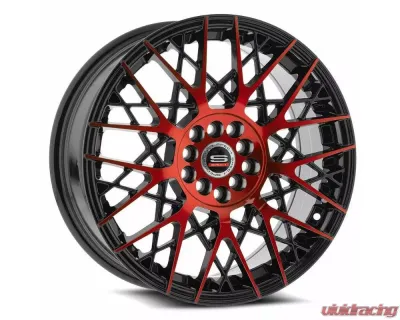 Spec-1 SP-53 Wheel 18x8 4x100|4x114.3 38mm Gloss Black & Red Machined - SP-531880938BMR