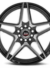 Spec-1 SP-54 Wheel 18x8 5x110|5x114.3 38mm Gloss Black & Machined                                     - SP-5418803538BM - Image 2