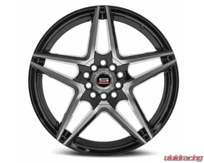 Spec-1 SP-54 Wheel 18x8 5x110|5x114.3 38mm Gloss Black & Machined - SP-5418803538BM
