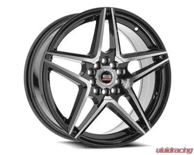 Spec-1 SP-54 Wheel 18x8 5x110|5x114.3 38mm Gloss Black & Machined - SP-5418803538BM