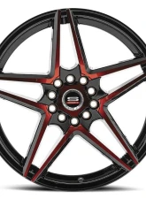 Spec-1 SP-54 Wheel 20x8.5 5x112|5x114.3 38mm Gloss Black & Red Machined                                     - SP-5420853638BMR - Image 2