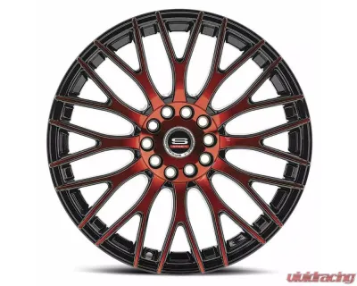 Spec-1 SP-55 Wheel 18x8 4x100|4x114.3 38mm Gloss Black & Red Machined - SP-551880938BMR