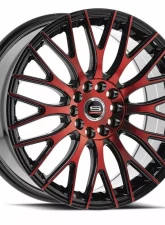 Spec-1 SP-55 Wheel 18x8 4x100|4x114.3 38mm Gloss Black & Red Machined                                     - SP-551880938BMR - Image 2