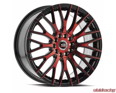 Spec-1 SP-55 Wheel 18x8 4x100|4x114.3 38mm Gloss Black & Red Machined - SP-551880938BMR