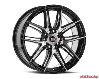 Spec-1 SP-56 Wheel 20x8.5 5x112|5x114.3 38mm Gloss Black & Machined - SP-5620853638BM