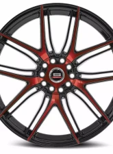 Spec-1 SP-56 Wheel 18x8 5x100|5x114.3 38mm Gloss Black & Red Machined                                     - SP-5618802338BMR - Image 2