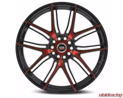 Spec-1 SP-56 Wheel 18x8 5x114.3|5x120 38mm Gloss Black & Red Machined - SP-5618803838BMR