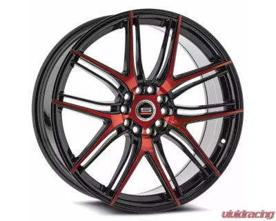 Spec-1 SP-56 Wheel 18x8 5x100|5x114.3 38mm Gloss Black & Red Machined - SP-5618802338BMR