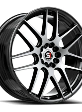Spec-1 SP-65 Wheel 18x8 Blank 34mm Gloss Black & Machined                                     - SP-65188BL34BM - Image 2