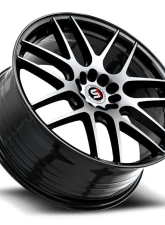 Spec-1 SP-65 Wheel 18x8 Blank 34mm Gloss Black & Machined                                     - SP-65188BL34BM - Image 3