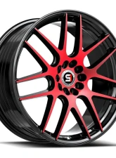 Spec-1 SP-65 Wheel 18x10 Blank 42mm Gloss Black & Red Machined                                     - SP-651810BL42BMR - Image 2