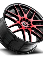 Spec-1 SP-65 Wheel 18x10 Blank 42mm Gloss Black & Red Machined                                     - SP-651810BL42BMR - Image 3