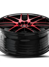 Spec-1 SP-65 Wheel 18x10 Blank 42mm Gloss Black & Red Machined                                     - SP-651810BL42BMR - Image 4