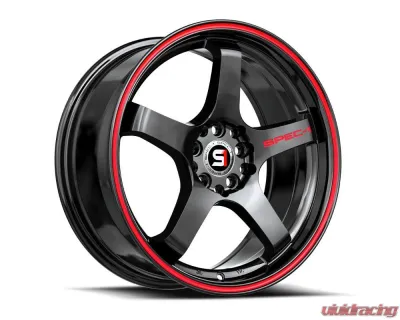 Spec-1 SPT-31 Wheel 19x9.5 5x100|5x114.3 42mm Gloss Black & Red Line - SPT-3119952342GBRL