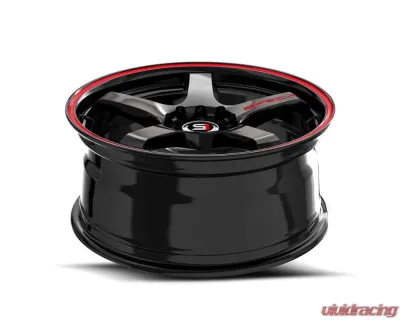 Spec-1 SPT-31 Wheel 19x9.5 5x100|5x114.3 42mm Gloss Black & Red Line - SPT-3119952342GBRL