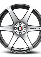 Spec-1 SPT-32 Wheel 17x8 5x108|5x114.3 42mm Gloss Black & Machined                                     - SPT-321783242BM - Image 4