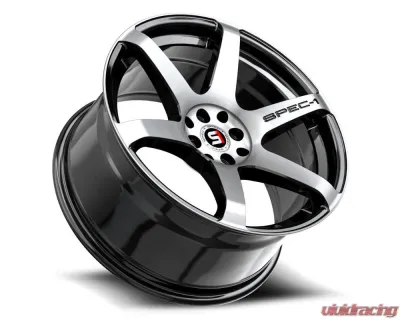 Spec-1 SPT-32 Wheel 17x8 5x108|5x114.3 42mm Gloss Black & Machined - SPT-321783242BM