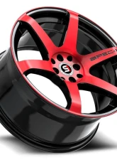Spec-1 SPT-32 Wheel 17x8 5x105|5x114.3 42mm Gloss Black & Red Machined                                     - SPT-321782842BMR - Image 3
